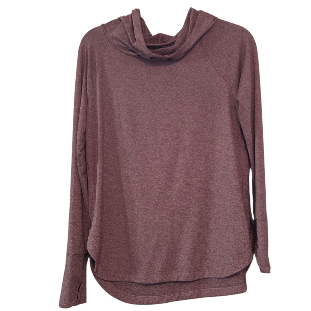 Athleta Hoodie Pullover Lightweight Moroon sz M medium Stretchy